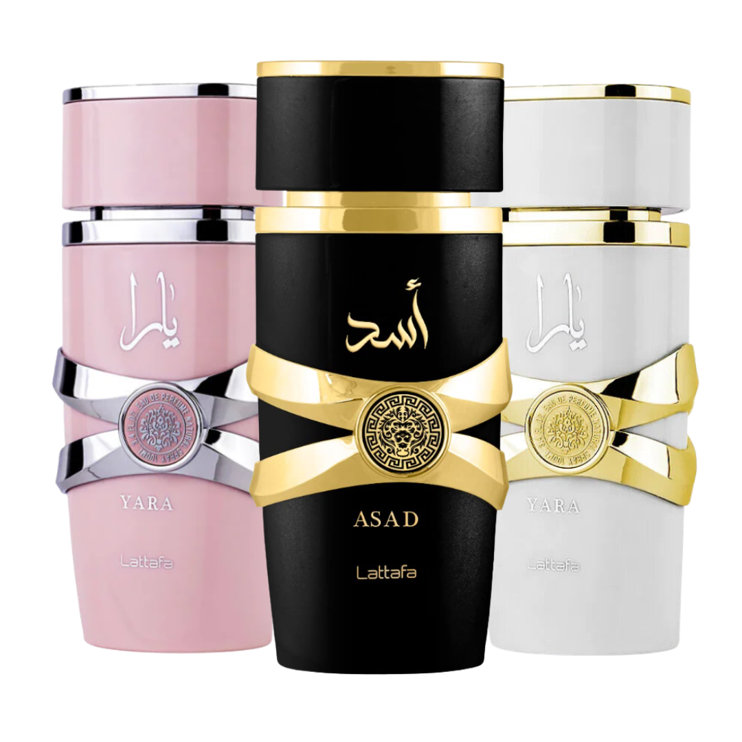 Asad, Yara & Yara Moi EDP-100ml by Lattafa - Intense Oud