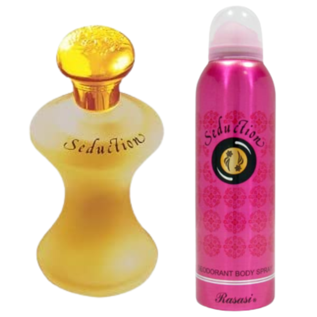 Seduction Perfume Eau De Parfum 60ML (2.0 oz) with Deodorant - 200ML (6.7 oz)I by Rasasi - Intense Oud