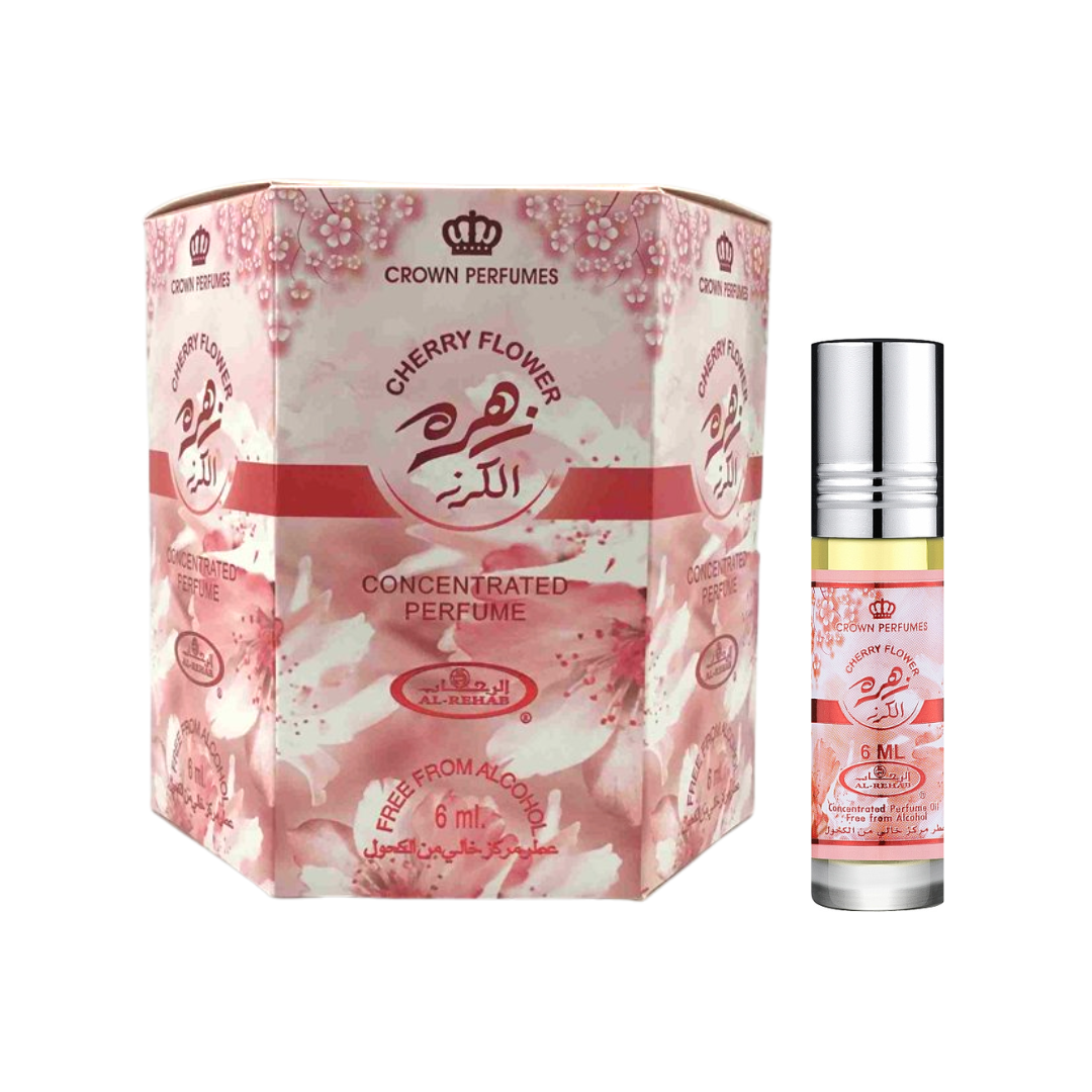 Cherry Flower-  6ml (.2oz) Roll-on Perfume Oil by Al-Rehab (Box of 6) - Intense Oud