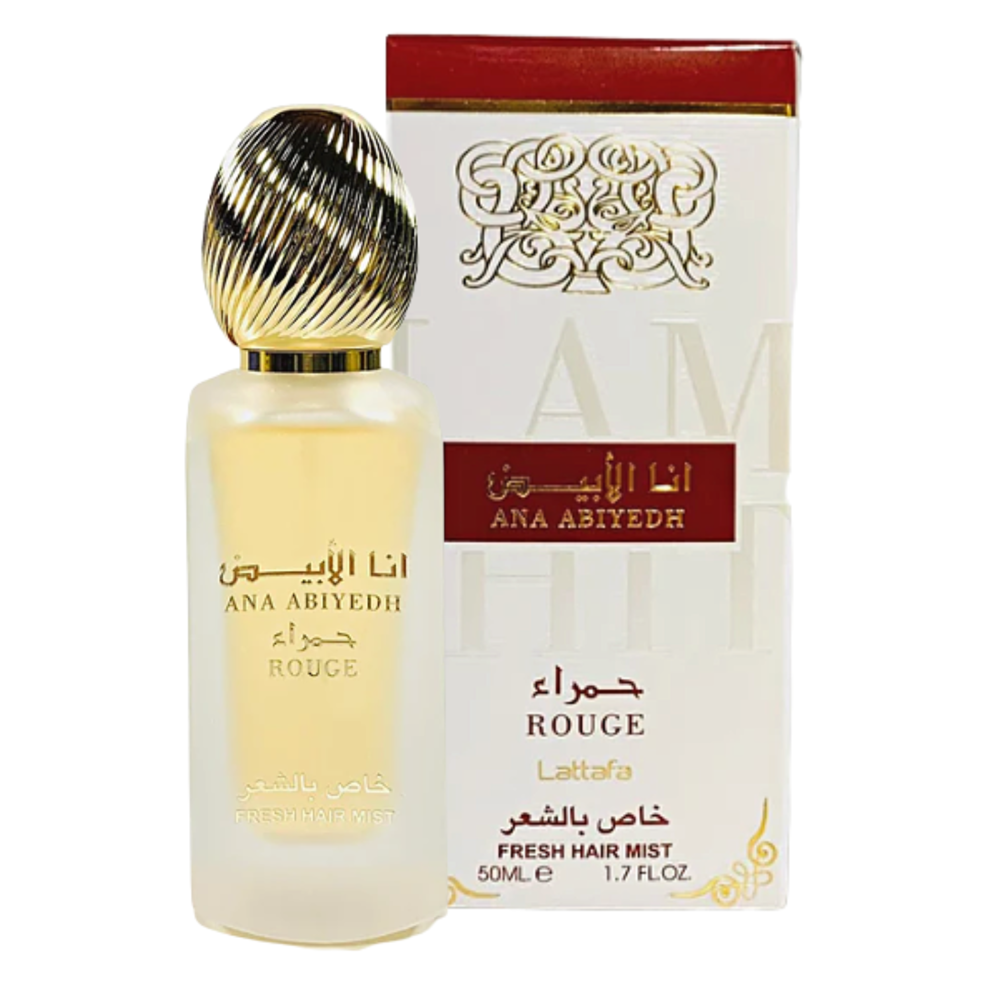 Ana Abiyedh Rouge Hair Mist 50ml by Lattafa - Intense Oud