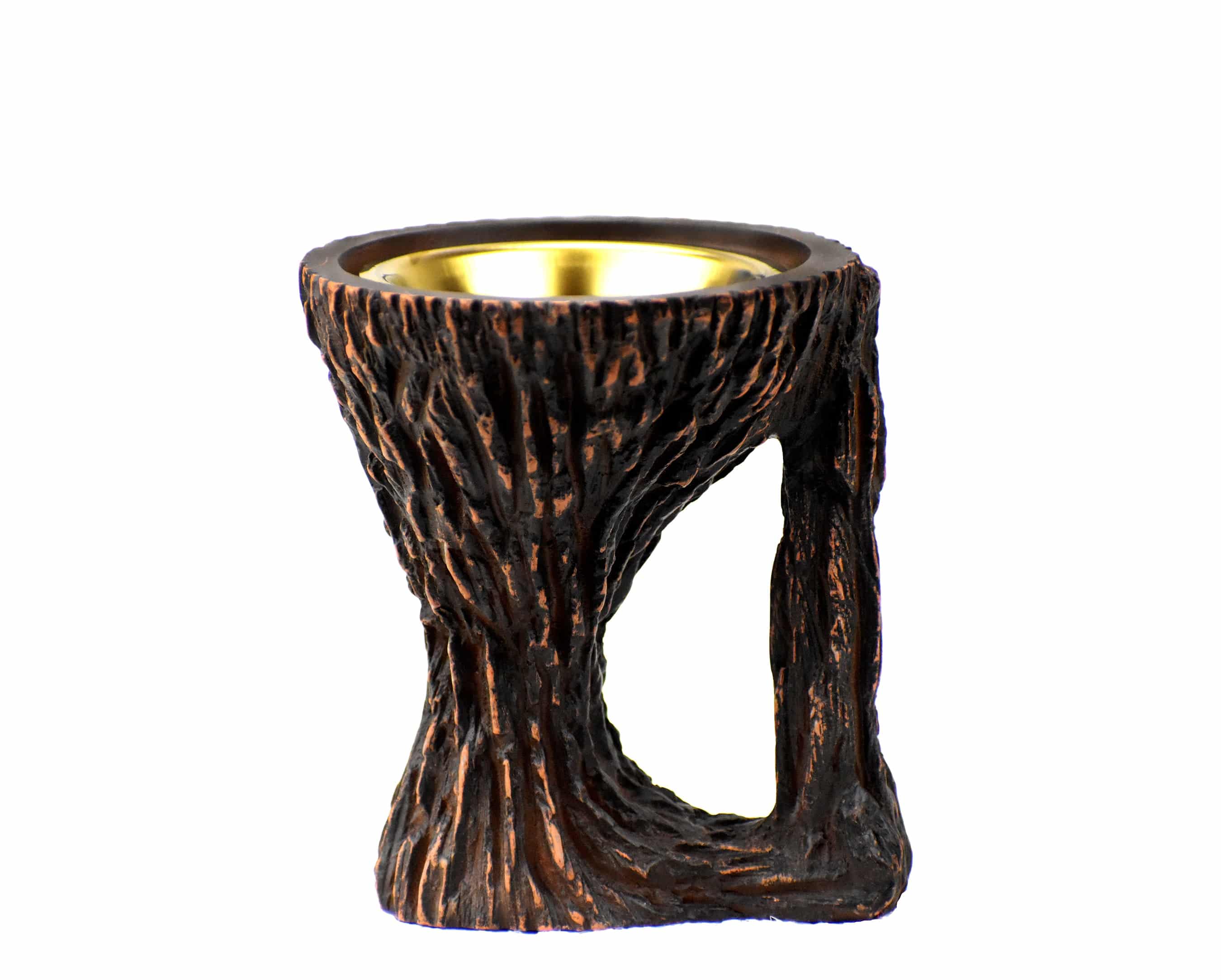 Wood Style Incense Bakhoor Burner - Brown - Intense oud