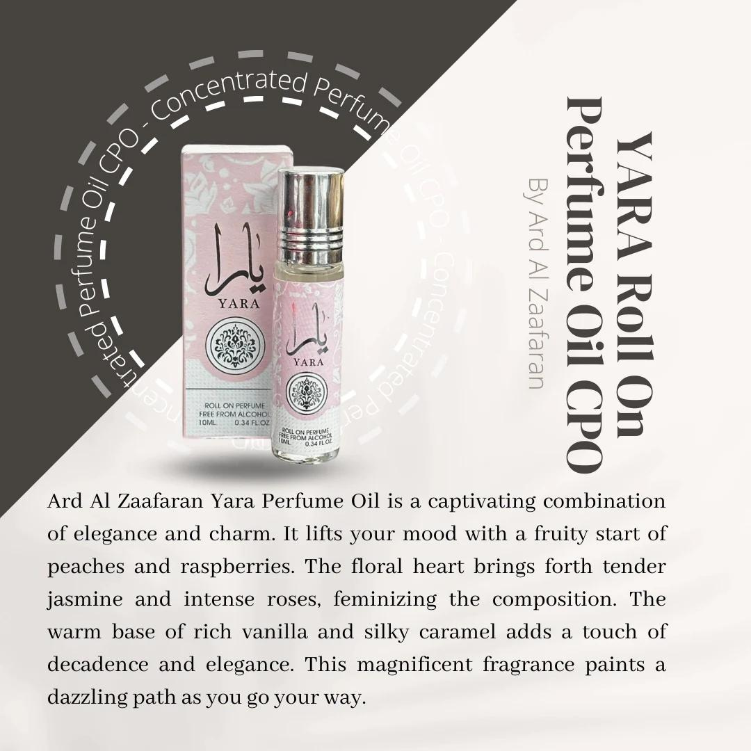 12PC YARA Roll On Perfume Oil CPO - 10ML (0.34 OZ) By Ard Al Zaafaran, Tavel Size Perfume Oils. (PACK of 12) - Intense Oud