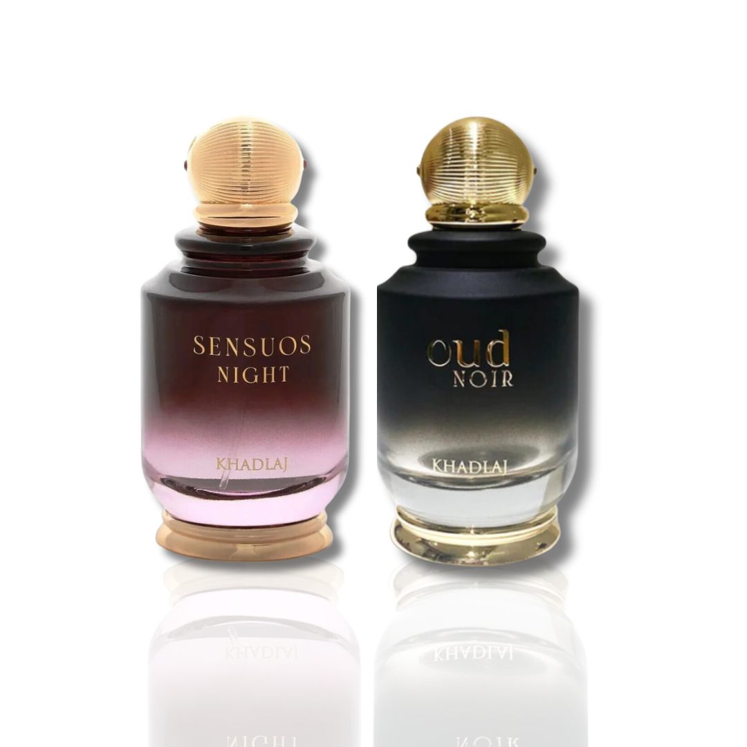 Sensuos Night & Oud Noir |ELEGANT SET| EDP-100Ml (3.4Oz) By Khadlaj - Intense Oud