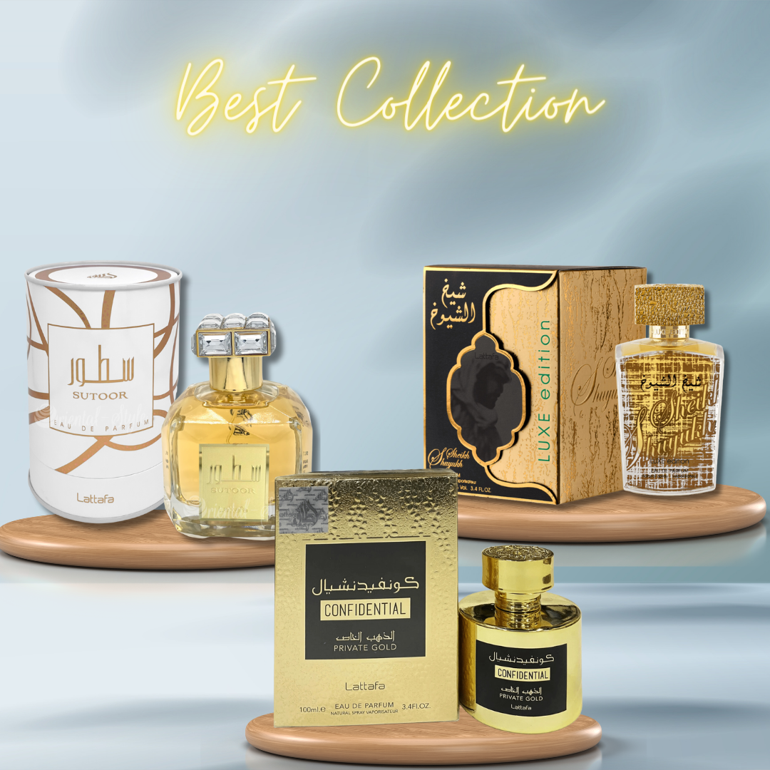 Sutoor,Sheikh Al Shuyukh Luxe Edition & Confidential Private Gold EDP-100Ml (3.4Oz) By Lattafa Perfumes - Intense oud