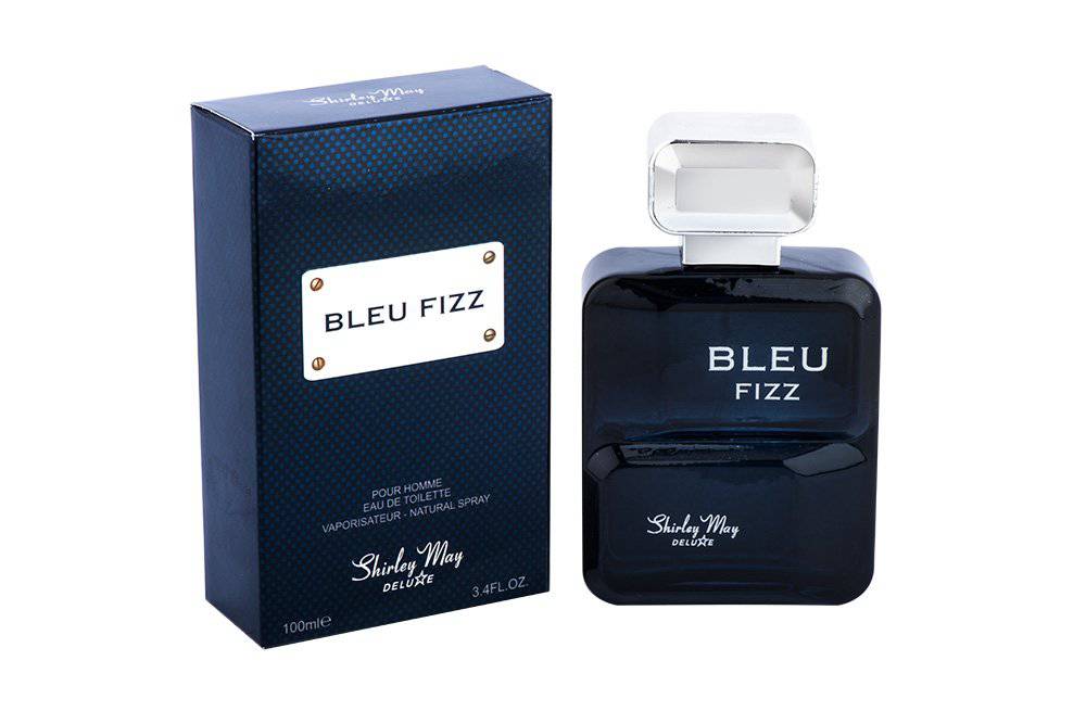 Bleu Fizz for Men EDT - 100 ML by Shirley May (WITH POUCH) - Intense oud