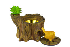 Wooden Tree Bird Incense Bakhoor Burner - 5 in. - Butternut - Intense oud