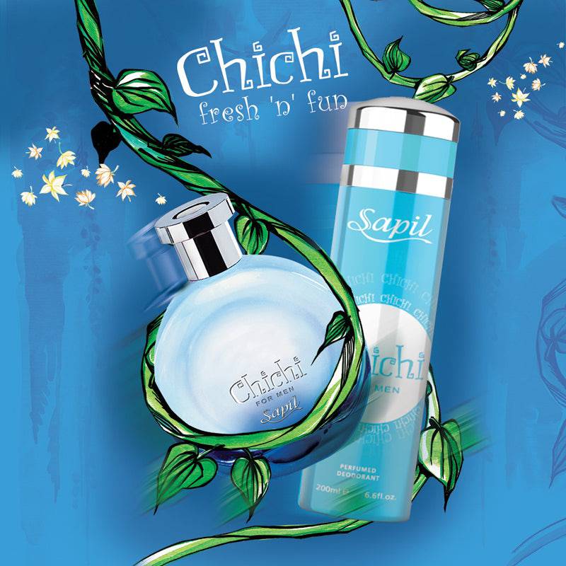 Chichi for Men EDT - 100 ML (3.4 oz) by Sapil (BOTTLE WITH VELVET POUCH) - Intense oud