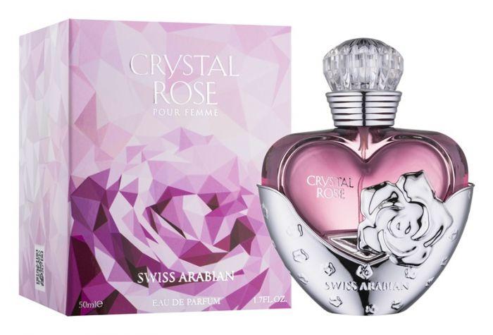 Crystal Rose for Women EDP- 50 ML (1.7 oz) by Swiss Arabian - Intense oud