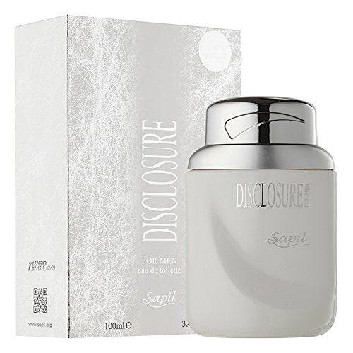 Disclosure White for Men EDT- 100 ML (3.4 oz) by Sapil (BOTTLE WITH VELVET POUCH) - Intense oud