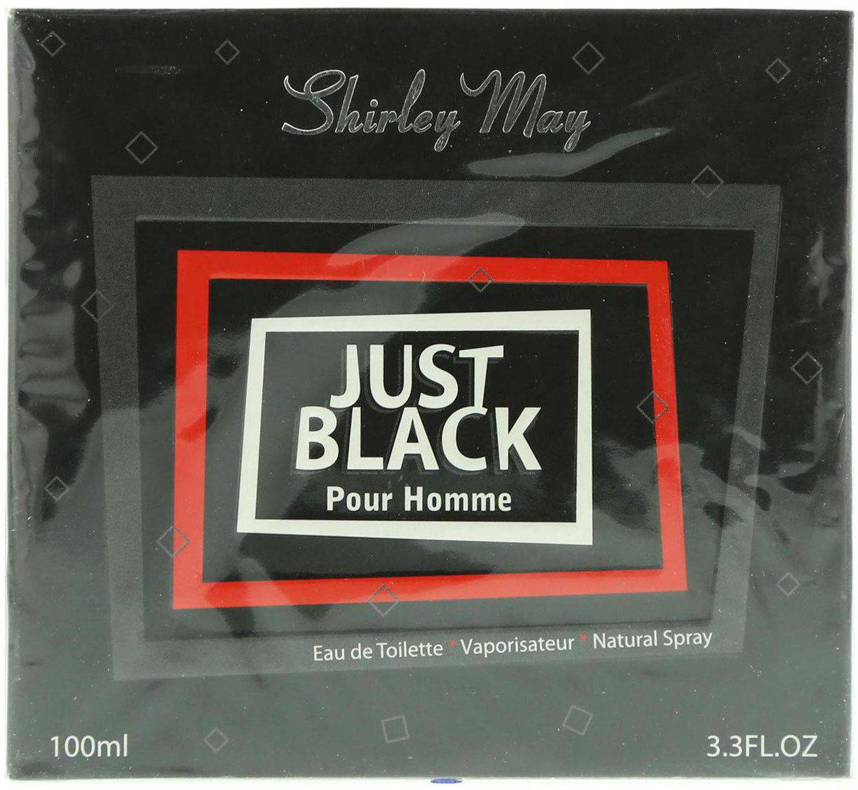 Just Black for Men EDT - 100 ML by Shirley May (WITH POUCH) - Intense oud