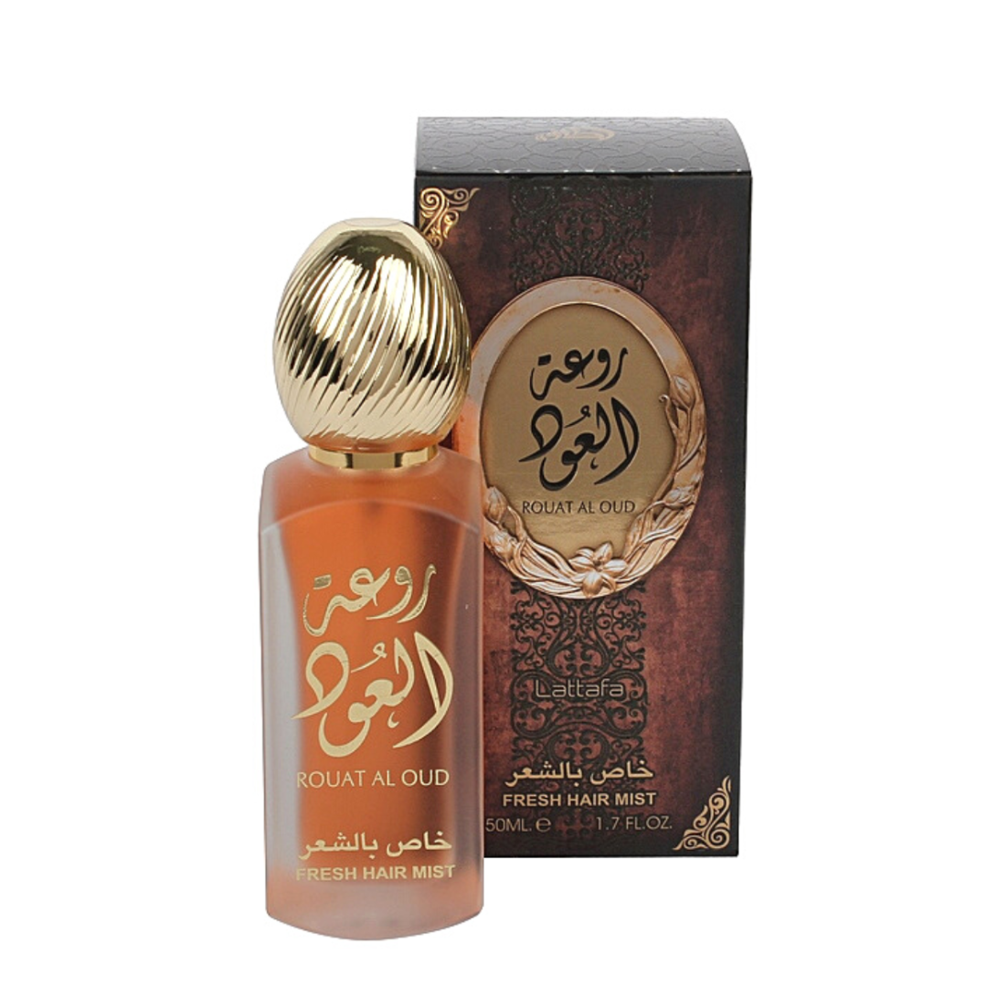 Rouat Al Oud Hair Mist 50ml by Lattafa - Intense Oud