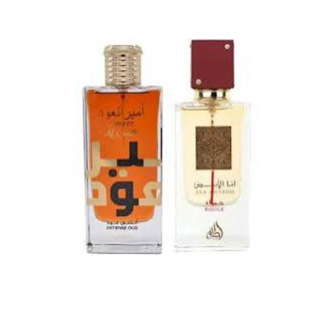 Ana Abiyedh Rouge EDP - 60ML (2.0 oz) by Lattafa , Ameer Al Oudh - Intense Oud EDP 100ML (34oz) By Lattafa - Intense Oud