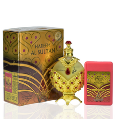 Hareem Al Sultan Gold & Silver With Magnetic Box CPO - 35ML by Khadlaj - Intense Oud