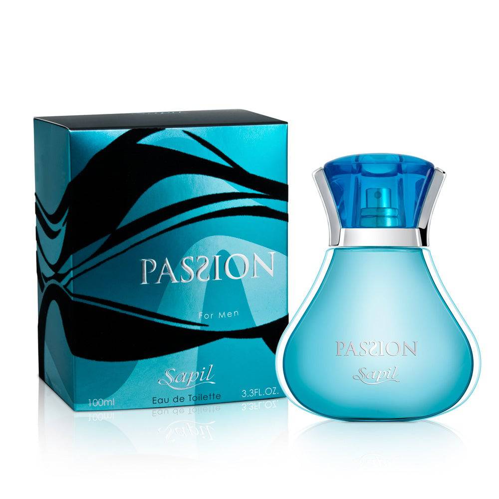 Passion for Men EDT- 100 ML (3.4 oz) by Sapil (BOTTLE WITH VELVET POUCH) - Intense oud