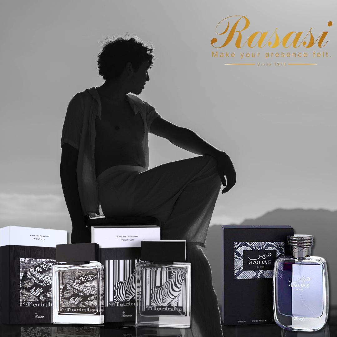 Hawas For Him EDP 100ML, Rumz Zebra & Rumz Alligator EDP - 50 ML By Rasasi - Intense Oud