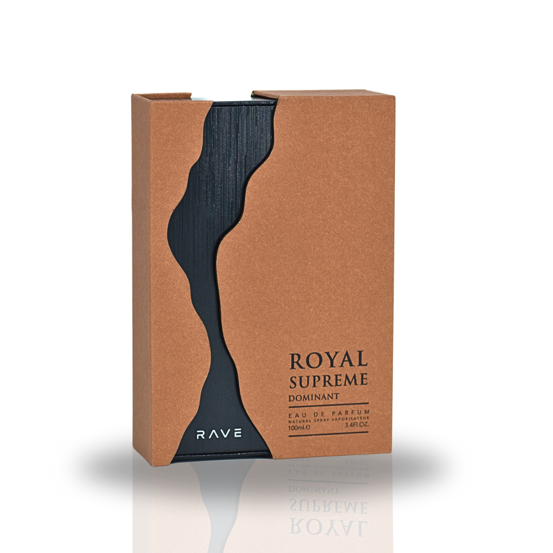 Royal Supreme Dominant EDP Spray 100ML (3.4 OZ) by RAVE, Long Lasting Cologne, Perfume For Men & Women - Intense Oud