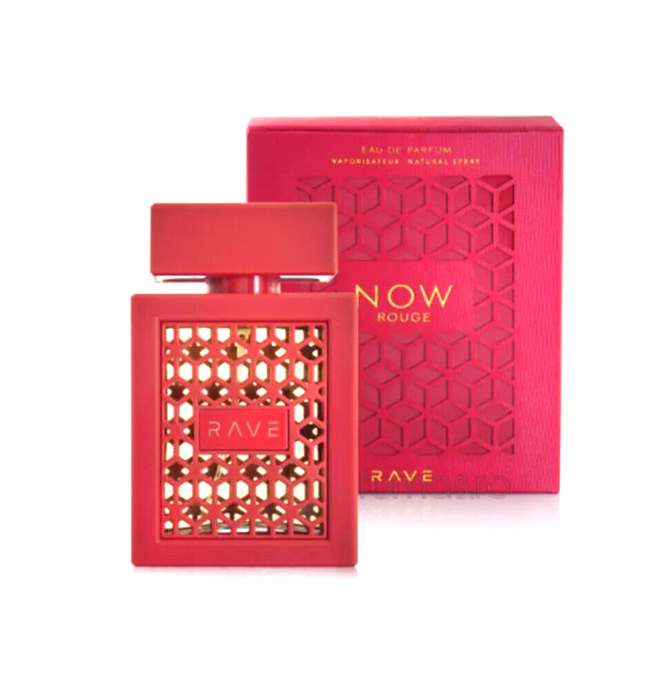 NOW ROUGE PERFUME  EDP 100 ML (3.4Oz) RAVE BY LATTAFA PERFUMES - Intense oud