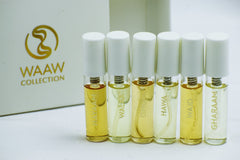 Waaw Series 6 Pack Swiss Arabian Sample Packet - Hayaam, Walaa, Ishq, Hawa, Wajd, Gharaam - Intense oud