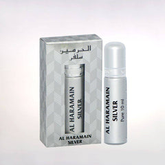 Al Haramain Silver Perfume Oil-10ml by Haramain - Intense oud