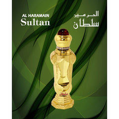 Sultan Perfume Oil - 12 ML (0.4 oz) by Al Haramain - Intense oud